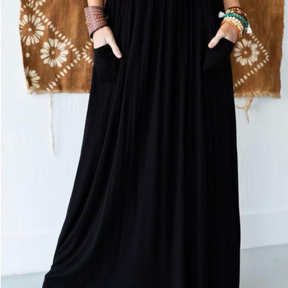 Three Bird Nest Classic Black Maxi Skirt